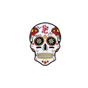 USC Trojans SC Interlock Sugar Skull Magnet